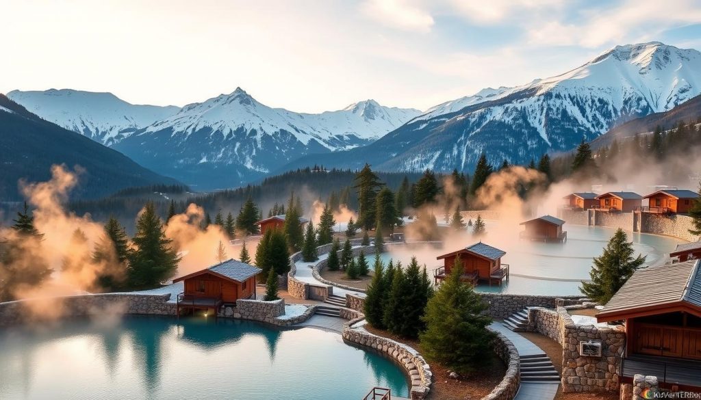 thermal baths in mountains